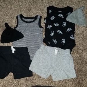 6 Pc. 0-3 Month Baby Boy Lot